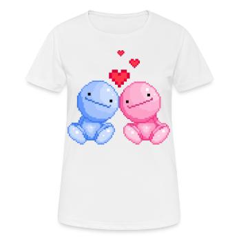 Nohohon in love with Valentine's Day - Women's Breathable T-Shirt - white - Front - AI Model Female 172 dark (172cm)