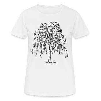 arbre - T-shirt respirant Femme - blanc - Devant - AI Model Female 172 dark (172cm)