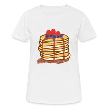 Crêpes - Baies - Crêpes - T-shirt respirant Femme - blanc - Devant - AI Model Female 172 dark (172cm)
