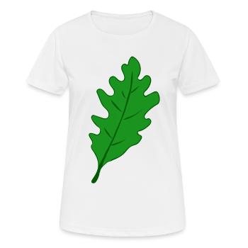 Eiche - Eichenblatt - Frauen T-Shirt atmungsaktiv - Weiß - Vorne - AI Model Female 172 dark (172cm)