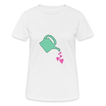 Watering can - Women's Breathable T-Shirt - white - Front - AI Model Female 172 dark (172cm)