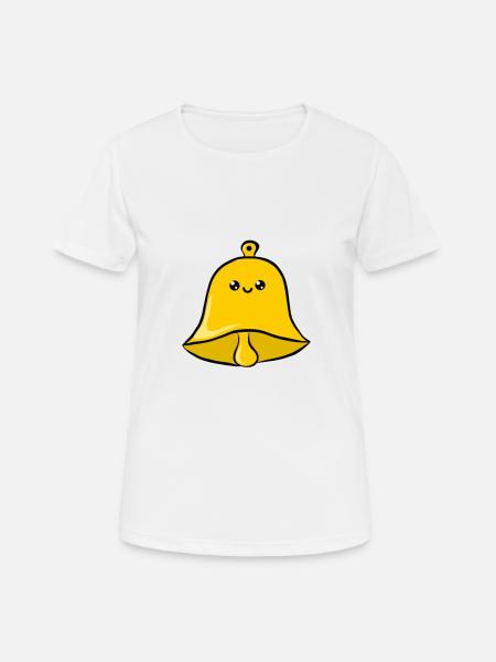 Glocke - Frauen T-Shirt atmungsaktiv - Weiß