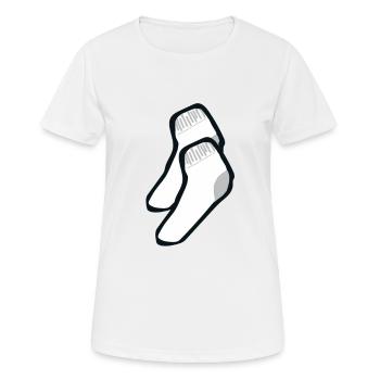 Chaussettes - T-shirt respirant Femme - blanc - Devant - AI Model Female 172 dark (172cm)