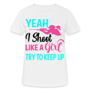 Shooting - Women's Breathable T-Shirt - white - Front - AI Model Female 172 dark (172cm)