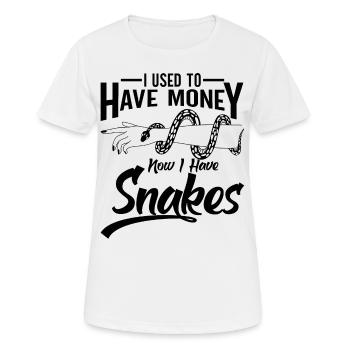 Schlangenbesitzer Schlangenliebhaber Schlangen - Frauen T-Shirt atmungsaktiv - Weiß - Vorne - AI Model Female 172 dark (172cm)