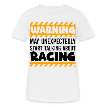 Rennstrecke Rennen Autorennen Autosport - Frauen T-Shirt atmungsaktiv - Weiß - Vorne - AI Model Female 172 dark (172cm)