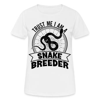 Schlangenbesitzer Schlangenliebhaber Schlangen - Frauen T-Shirt atmungsaktiv - Weiß - Vorne - AI Model Female 172 dark (172cm)