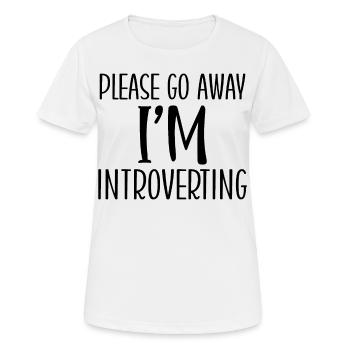 Introvertiert Schüchtern Antisozial - Frauen T-Shirt atmungsaktiv - Weiß - Vorne - AI Model Female 172 dark (172cm)