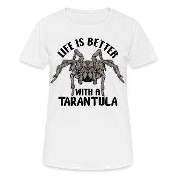 Tarentule Araignées Pet Tarentules Collectionneur - T-shirt respirant Femme - blanc - Devant - AI Model Female 172 dark (172cm)