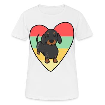 Leicht abgelenkt durch Wiener - Frauen T-Shirt atmungsaktiv - Weiß - Vorne - AI Model Female 172 dark (172cm)