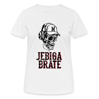 Jebiga Brate - Frauen T-Shirt atmungsaktiv - Weiß - Vorne - AI Model Female 172 dark (172cm)