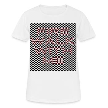 Fire walk with me - Frauen T-Shirt atmungsaktiv - Weiß - Vorne - AI Model Female 172 dark (172cm)