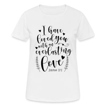Ich habe dich geliebt - Frauen T-Shirt atmungsaktiv - Weiß - Vorne - AI Model Female 172 dark (172cm)