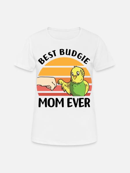 Wellensittich - Dame T-shirt svedtransporterende - hvid