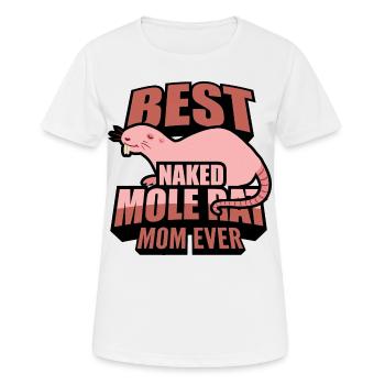 Chiot de sable - T-shirt respirant Femme - blanc - Devant - AI Model Female 172 dark (172cm)