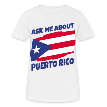 Porto Rico - T-shirt respirant Femme - blanc - Devant - AI Model Female 172 dark (172cm)
