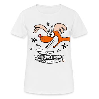 Wuunderschön Weihnachten Rentier Party Firma Anti - Frauen T-Shirt atmungsaktiv - Weiß - Vorne - AI Model Female 172 dark (172cm)