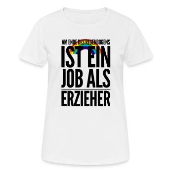 Erzieher Kita Erzieherin sozialer Beruf Geschenk - Frauen T-Shirt atmungsaktiv - Weiß - Vorne - AI Model Female 172 dark (172cm)