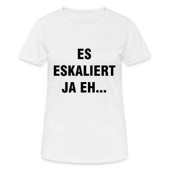 Fêter | Boire alcool boivez fête idée cadeau - T-shirt respirant Femme - blanc - Devant - AI Model Female 172 dark (172cm)