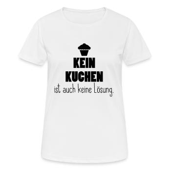 Torte Kuchen Gebäck Nachtisch Süßigkeiten Geschenk - Frauen T-Shirt atmungsaktiv - Weiß - Vorne - AI Model Female 172 dark (172cm)