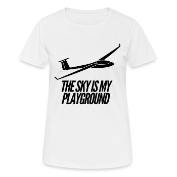 Segelfliegen Segelflug Segelflugzeug Geschenkidee - Frauen T-Shirt atmungsaktiv - Weiß - Vorne - AI Model Female 172 dark (172cm)