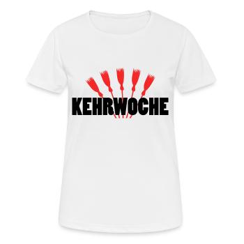 Kehrwoche Schwabe Schwaben Schwäbisch Geschenkidee - Frauen T-Shirt atmungsaktiv - Weiß - Vorne - AI Model Female 172 dark (172cm)