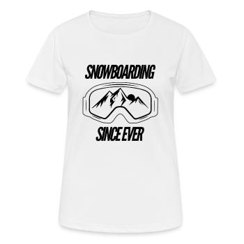 Snowboarding | Snowboard Snowboarder Geschenkidee - Frauen T-Shirt atmungsaktiv - Weiß - Vorne - AI Model Female 172 dark (172cm)