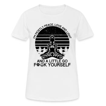 Hippie outfit | Hippies 60s Peace love gifts - Women's Breathable T-Shirt - white - Front - AI Model Female 172 dark (172cm)