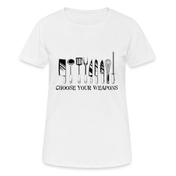 Cooking profession | Hobby chef cook cooking gift ideas - Women's Breathable T-Shirt - white - Front - AI Model Female 172 dark (172cm)