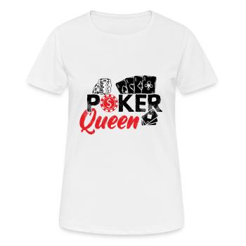 Poker women girls | Poker Poker Face Gifts - Women's Breathable T-Shirt - white - Front - AI Model Female 172 dark (172cm)