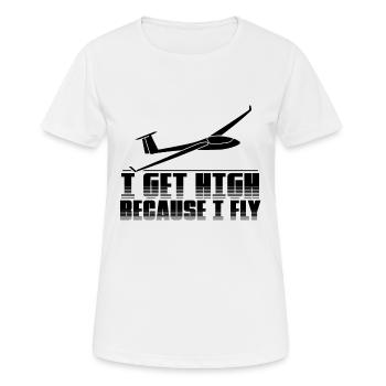 Gliders | Gliding Gliding Gifts - Women's Breathable T-Shirt - white - Front - AI Model Female 172 dark (172cm)