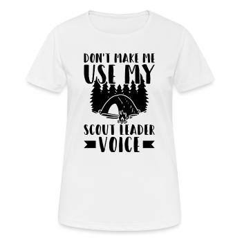 Scout Leader | Boy scout badge gifts - Women's Breathable T-Shirt - white - Front - AI Model Female 172 dark (172cm)