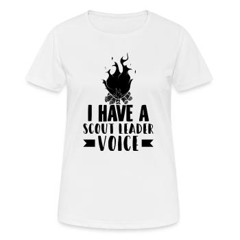 Scout Leader | Boy scouts sayings gift idea - Women's Breathable T-Shirt - white - Front - AI Model Female 172 dark (172cm)