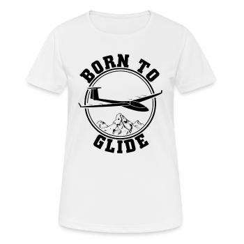Glider shirt glider pilot soaring gift - Women's Breathable T-Shirt - white - Front - AI Model Female 172 dark (172cm)