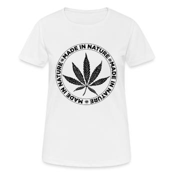 Cannabis Sayings Weed 420 Kiffen Gras gifts - Women's Breathable T-Shirt - white - Front - AI Model Female 172 dark (172cm)
