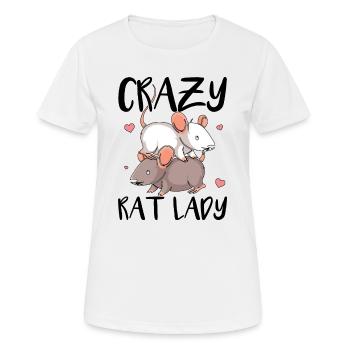 Ratte Haustier | Ratten Haustiere Käfig Geschenke - Frauen T-Shirt atmungsaktiv - Weiß - Vorne - AI Model Female 172 dark (172cm)