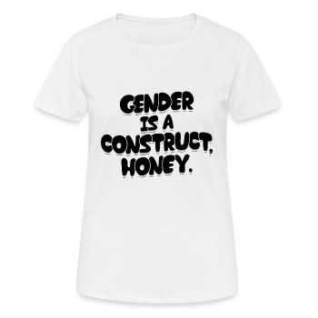 Feminismus | Gender Queer Feministen Geschenkideen - Frauen T-Shirt atmungsaktiv - Weiß - Vorne - AI Model Female 172 dark (172cm)