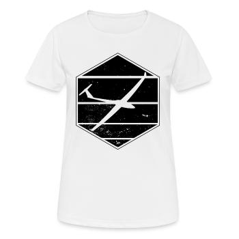 Gliding | Glider gliding gifts - Women's Breathable T-Shirt - white - Front - AI Model Female 172 dark (172cm)
