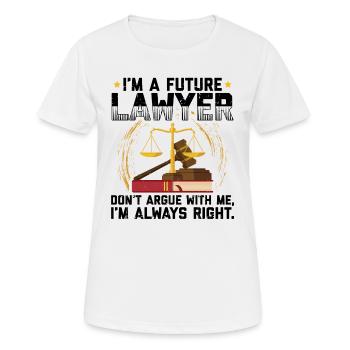 Lawyer | Law lawyers lawyers paragraphs gift - Women's Breathable T-Shirt - white - Front - AI Model Female 172 dark (172cm)