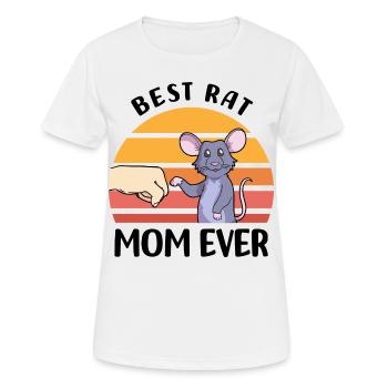 Rats Animaux de compagnie - T-shirt respirant Femme - blanc - Devant - AI Model Female 172 dark (172cm)