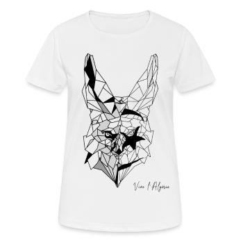 Fennec polygon flag of Algeria - Women's Breathable T-Shirt - white - Front - AI Model Female 172 dark (172cm)