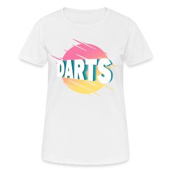 Fléchettes fléchettes police Vintage Dart Player Dart King - T-shirt respirant Femme - blanc - Devant - AI Model Female 172 dark (172cm)