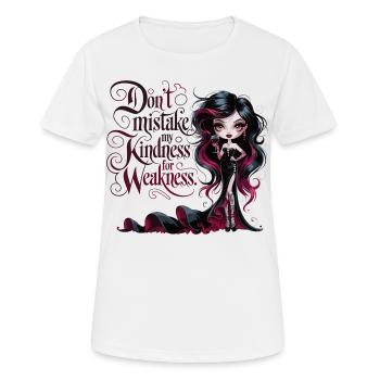 Don't be fooled – Gothic Diva with Wine - Women's Breathable T-Shirt - white - Front - AI Model Female 172 dark (172cm)