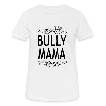 Proud Bully Mom - Motif with Butterfly - Women's Breathable T-Shirt - white - Front - AI Model Female 172 dark (172cm)