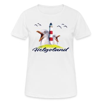 Helgoland North Sea Island Vacation Gift - Women's Breathable T-Shirt - white - Front - AI Model Female 172 dark (172cm)
