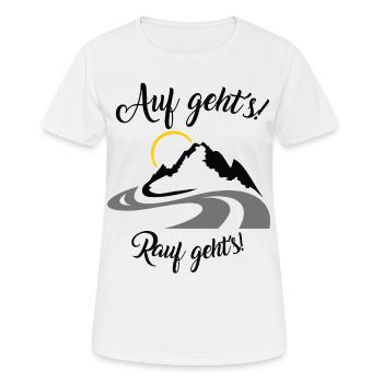 Motoradfahrer Geschenk mit Spruch - Frauen T-Shirt atmungsaktiv - Weiß - Vorne - AI Model Female 172 dark (172cm)