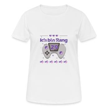 29. Geburtstag Gamer Gaming Videospiele Shirt - Frauen T-Shirt atmungsaktiv - Weiß - Vorne - AI Model Female 172 dark (172cm)
