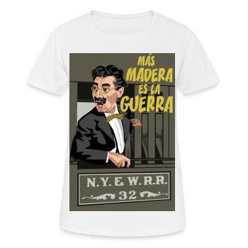 GROUCHO Plus Bois - T-shirt respirant Femme - blanc - Devant - AI Model Female 172 dark (172cm)
