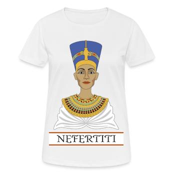 Néfertiti - T-shirt respirant Femme - blanc - Devant - AI Model Female 172 dark (172cm)