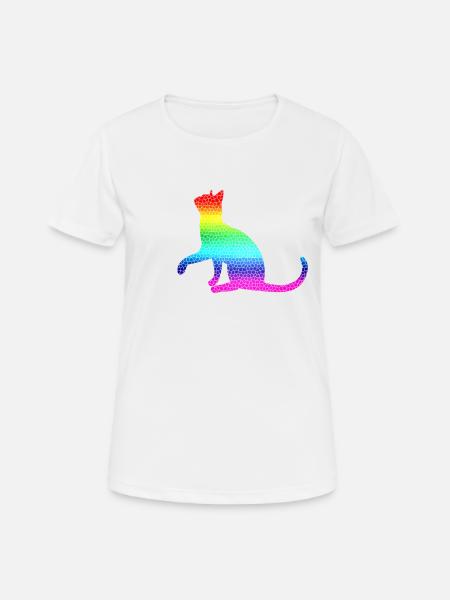 Cat, Cat - Women's Breathable T-Shirt - white